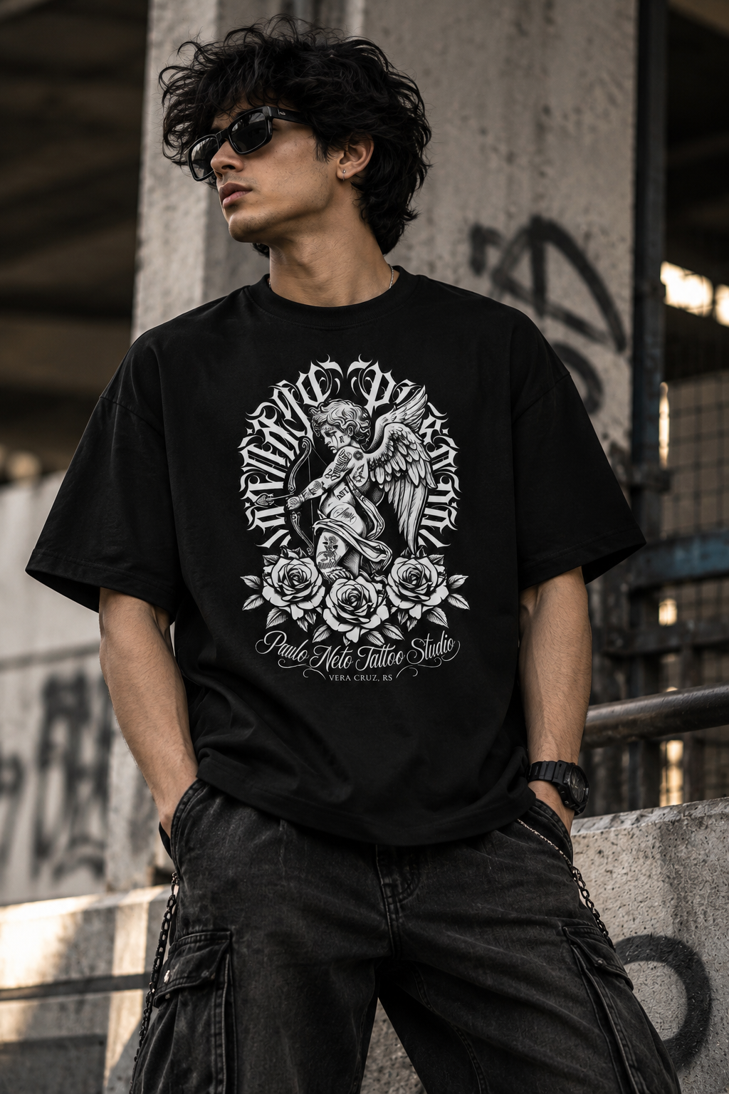 ANGEL OF CHAOS OVERSIZED TEE