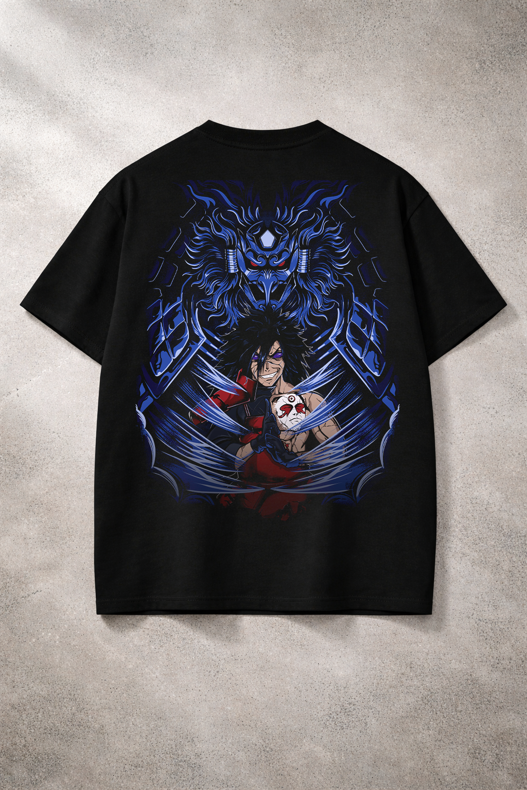 Shadow Susanoo Warrior Graphic T-Shirt – Black
