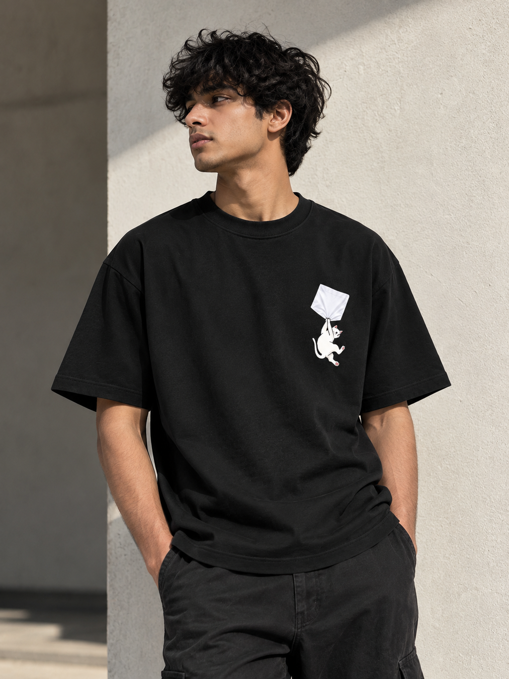 Alley Cat Tee Oversized tee