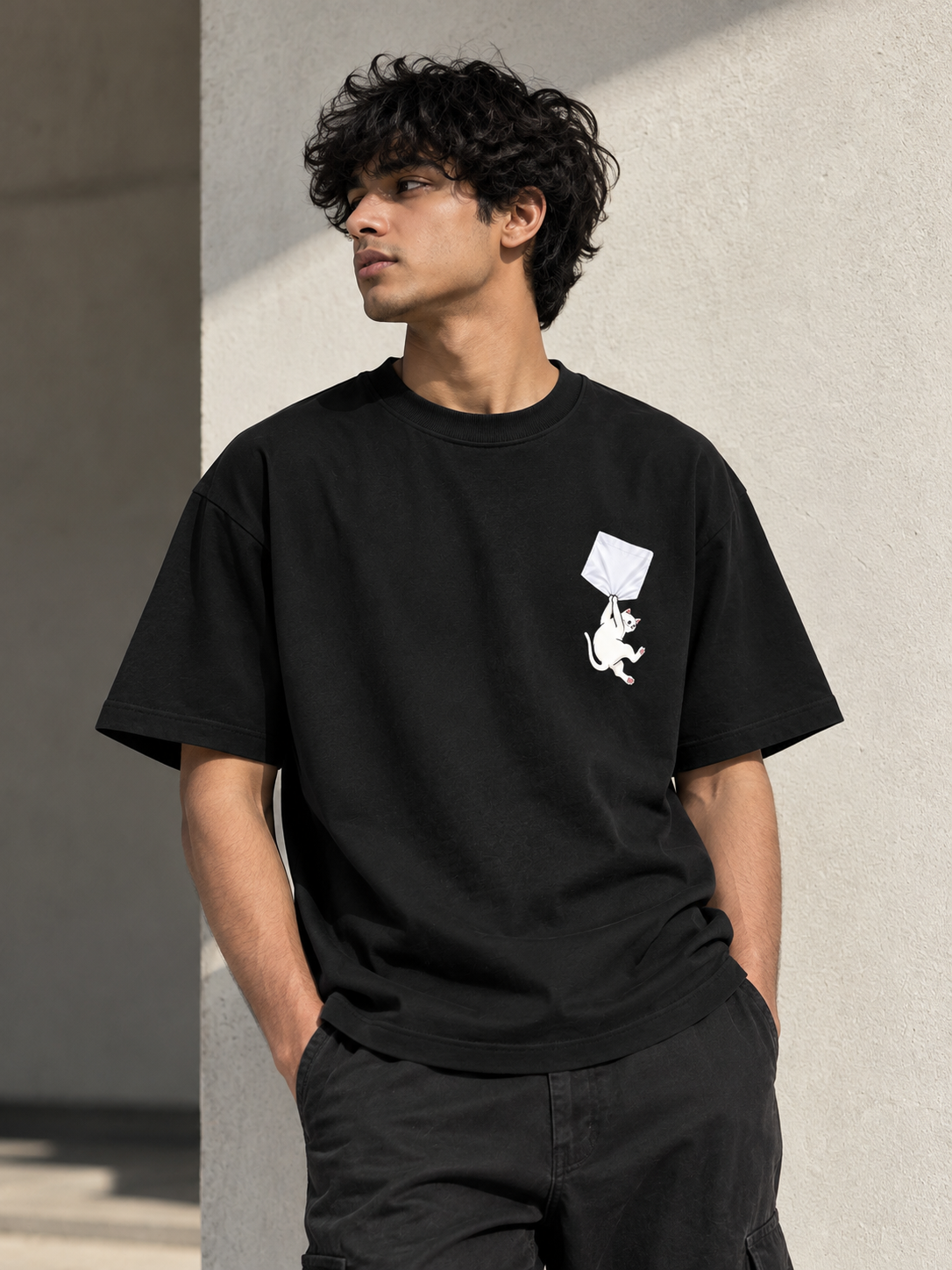 Alley Cat Tee Oversized tee