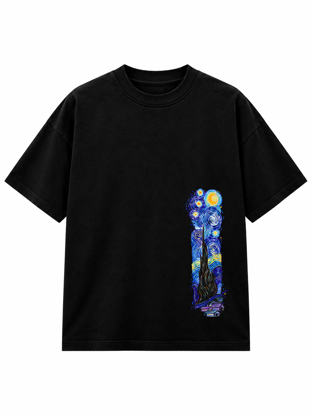 Midnight Starry Night Oversized Tee