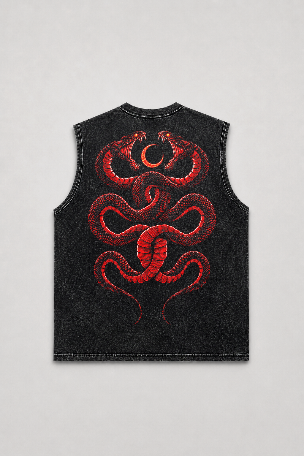 VENOMOUS ECLIPSE – Snake Graphic Oversized T-Shirt