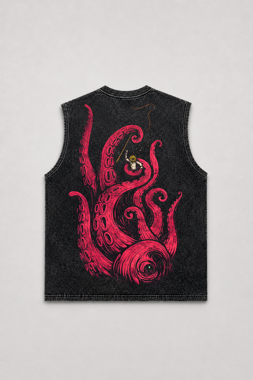 ABYSSAL TENTACLE – Washed Muscle Tee