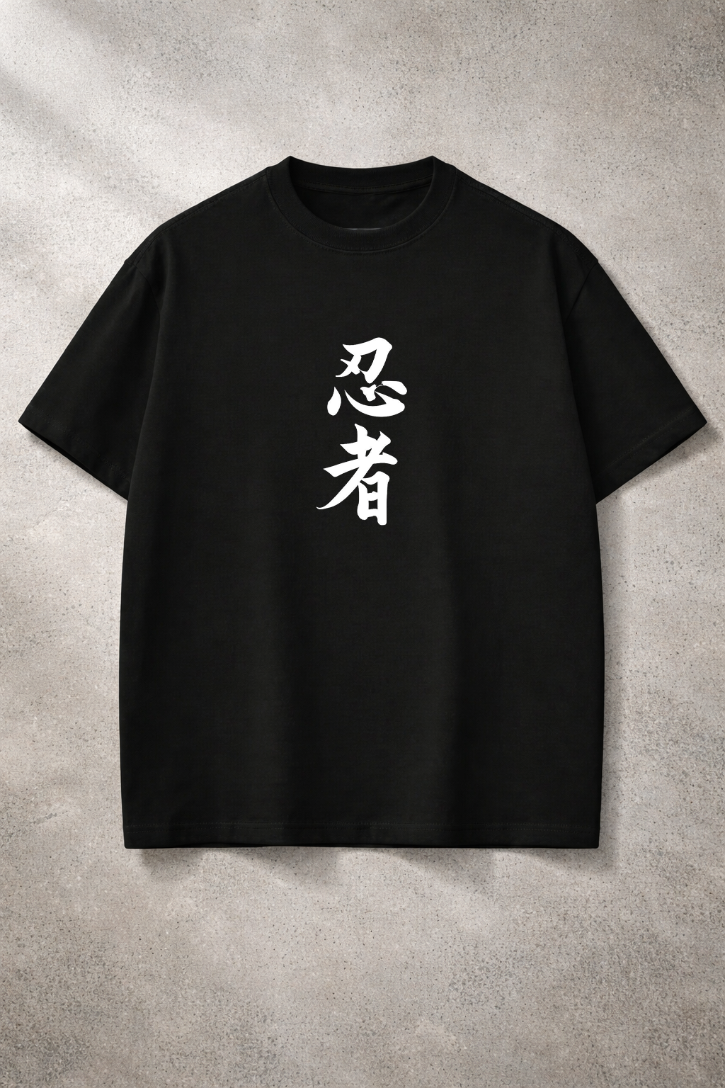 Ocean Frame Wave Oversized T-Shirt Black