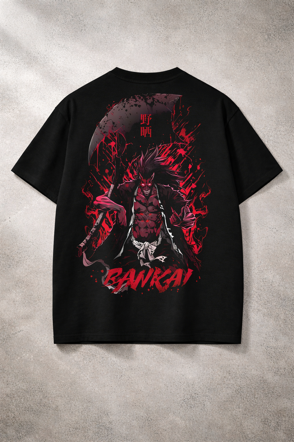 Blood Reaper Zaraki Oversized T-Shirt Black