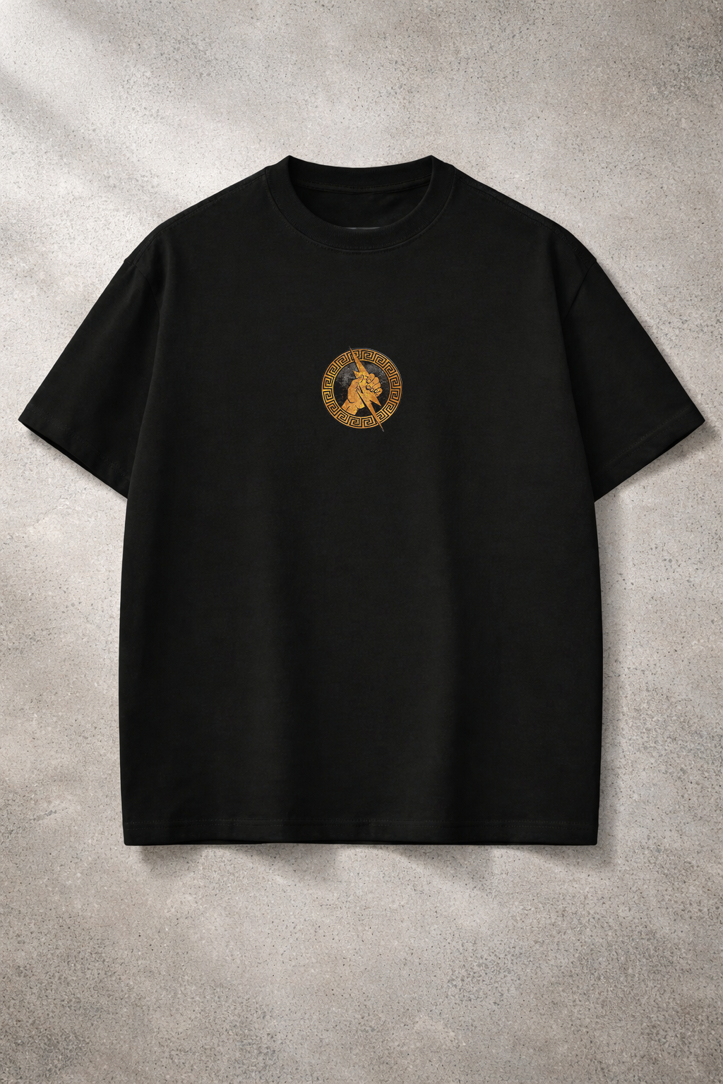 Thunderlord Zeus Oversized T-Shirt Black