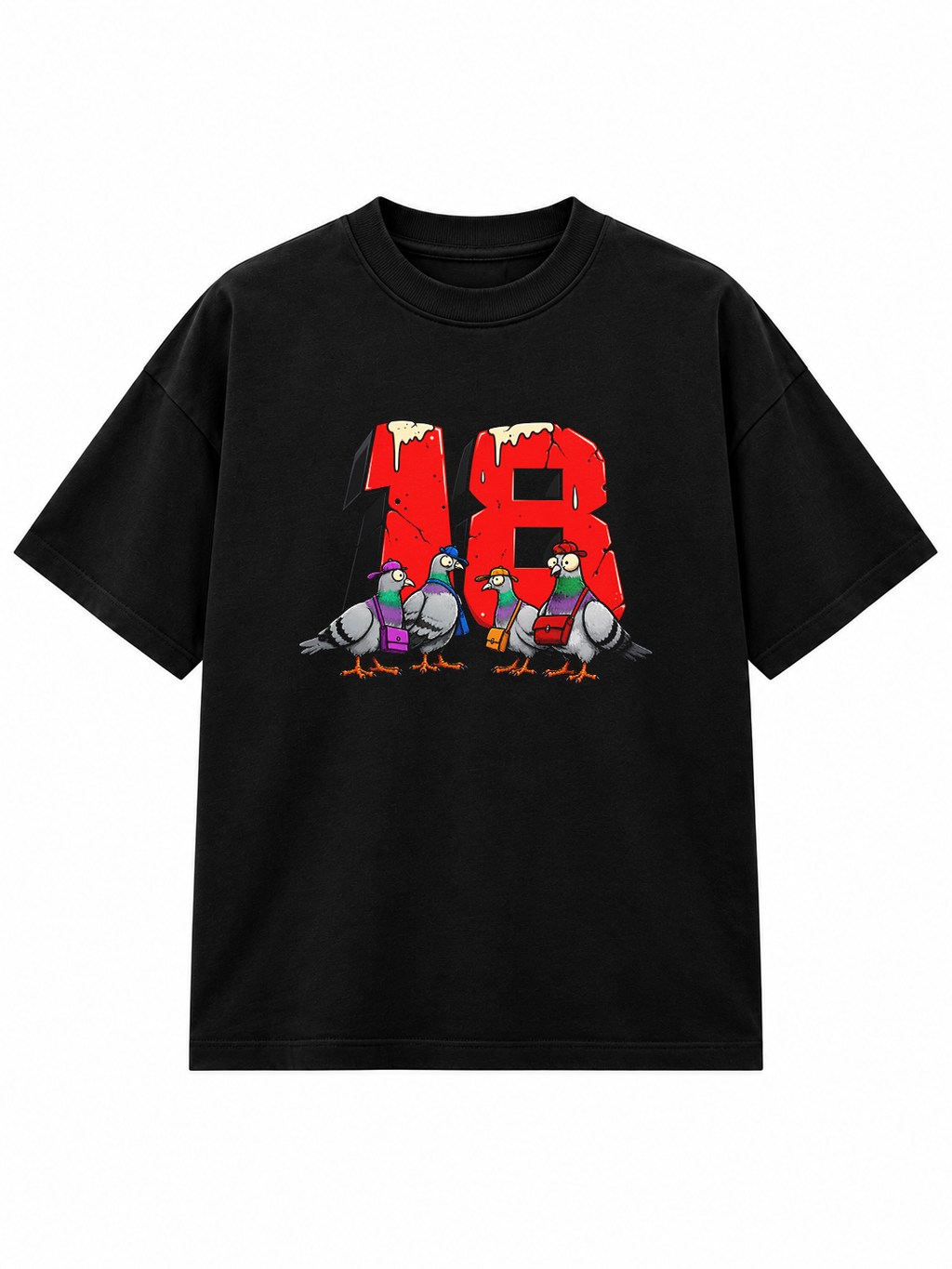 PIGEON SYNDICATE OVERSIZED TEES
