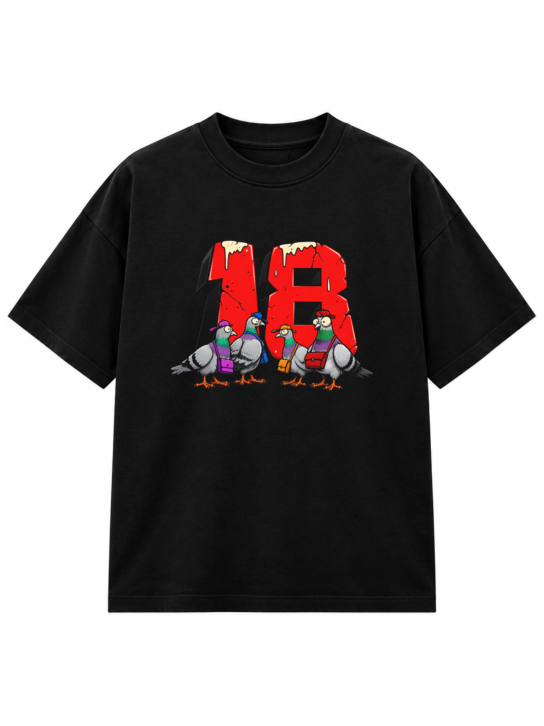 PIGEON SYNDICATE OVERSIZED TEES
