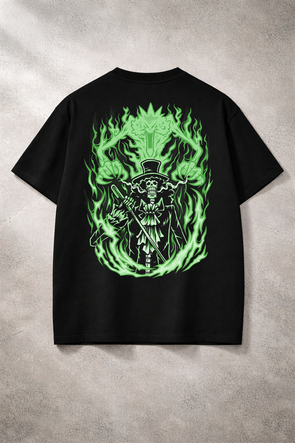 Phantom Flame Reaper Graphic T-Shirt – Black