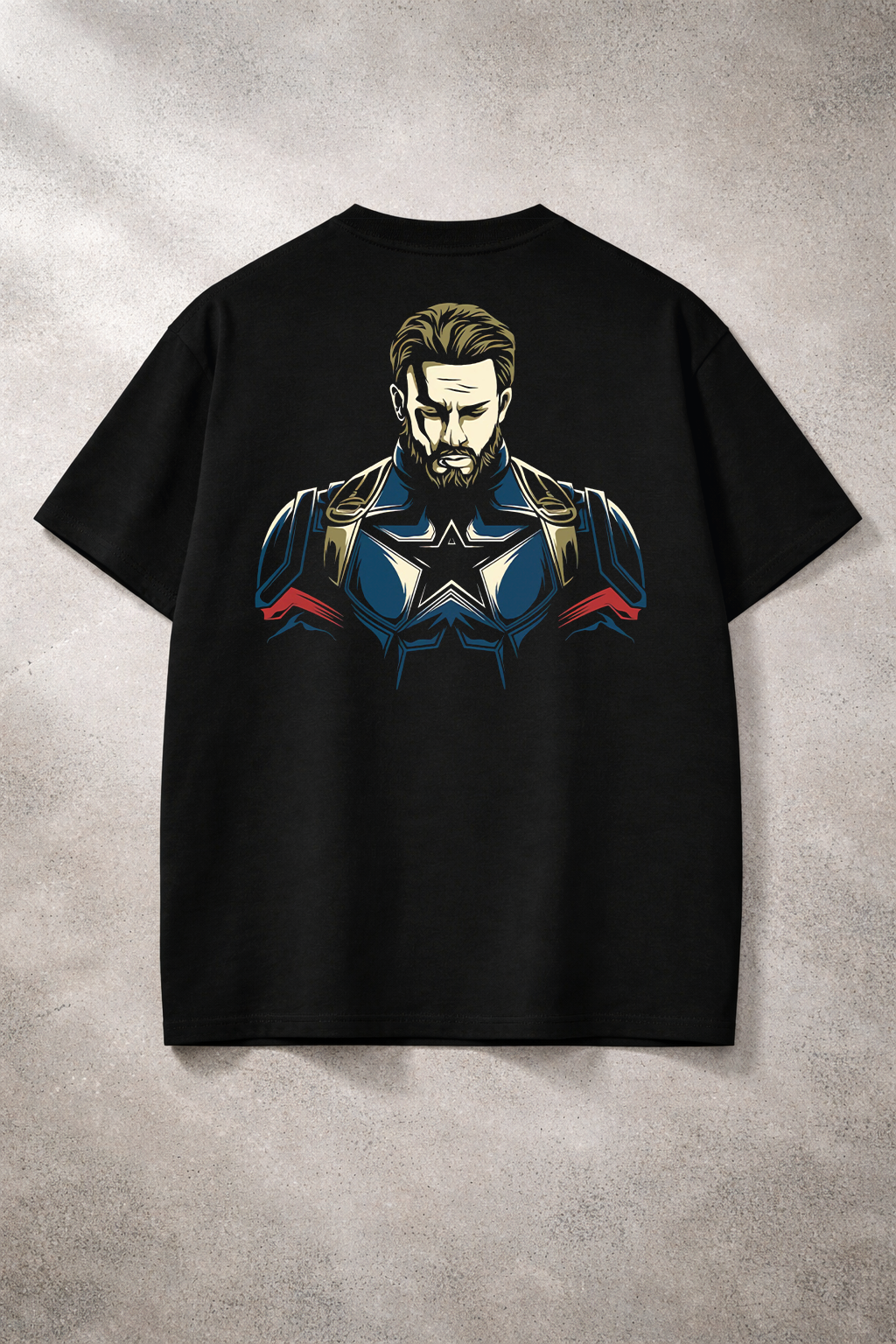 Valor Shield Warrior Graphic T-Shirt – Black