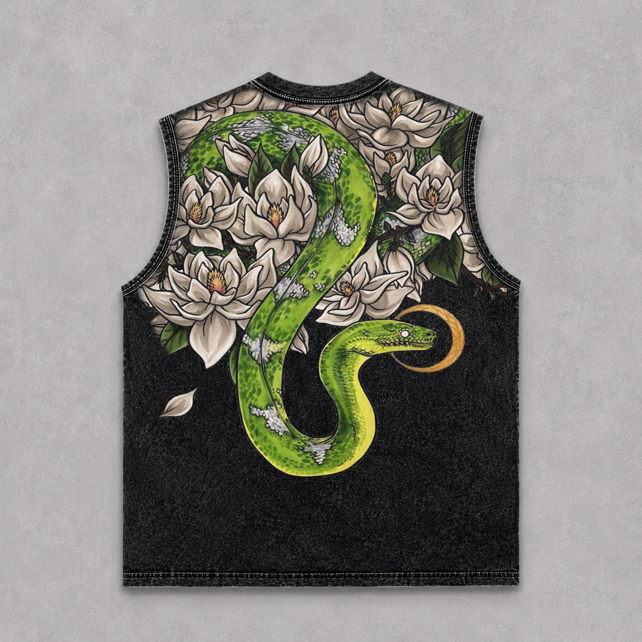 Verdant Serpent – Acid Wash Oversized Tank