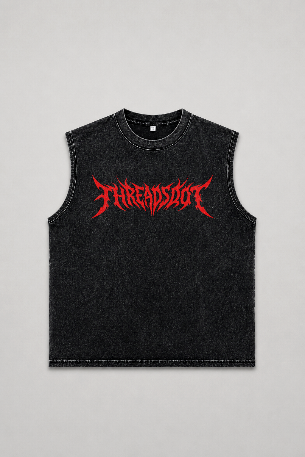 Infernal Sigil Sleeveless Acid Wash Tee