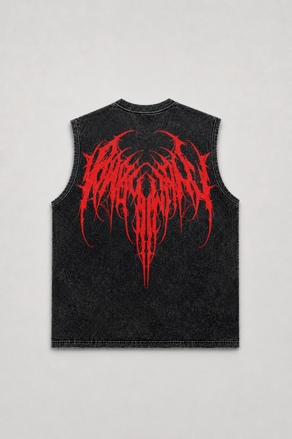 Infernal Sigil Sleeveless Acid Wash Tee